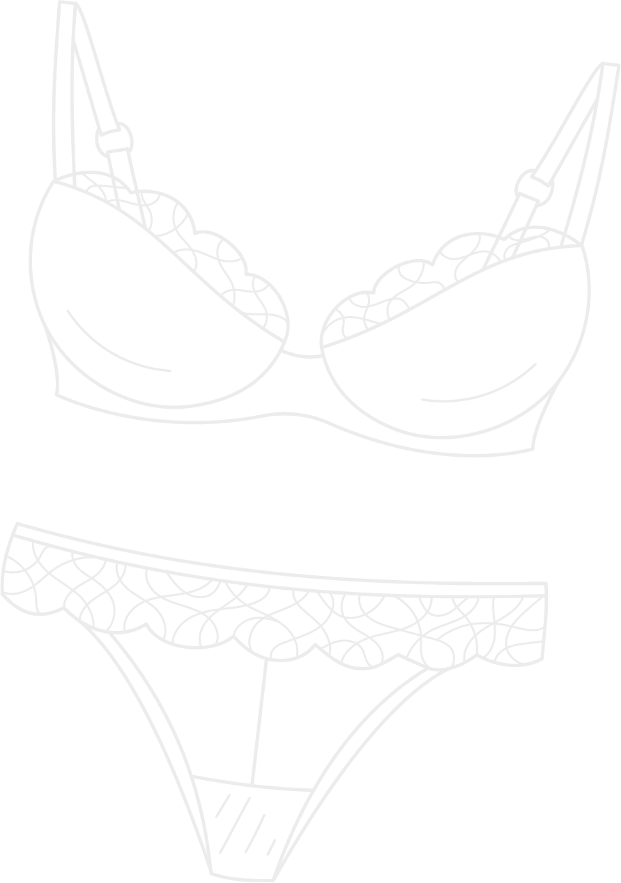 Illustratie lingeriesetje
